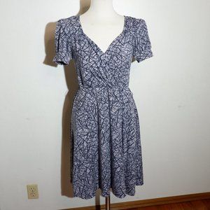 s) Anthro/Ric Rac Abstract Print Midi Dress